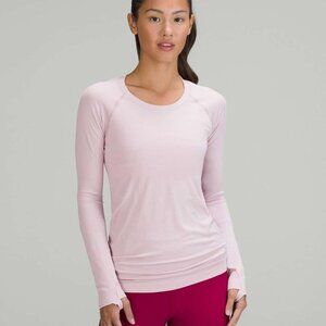 Pink Peony Lululemon Swiftly Tech Long Sleeve Shirt 2.0 HIP length